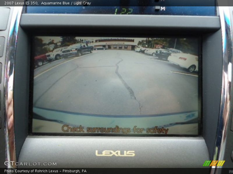 Aquamarine Blue / Light Gray 2007 Lexus ES 350