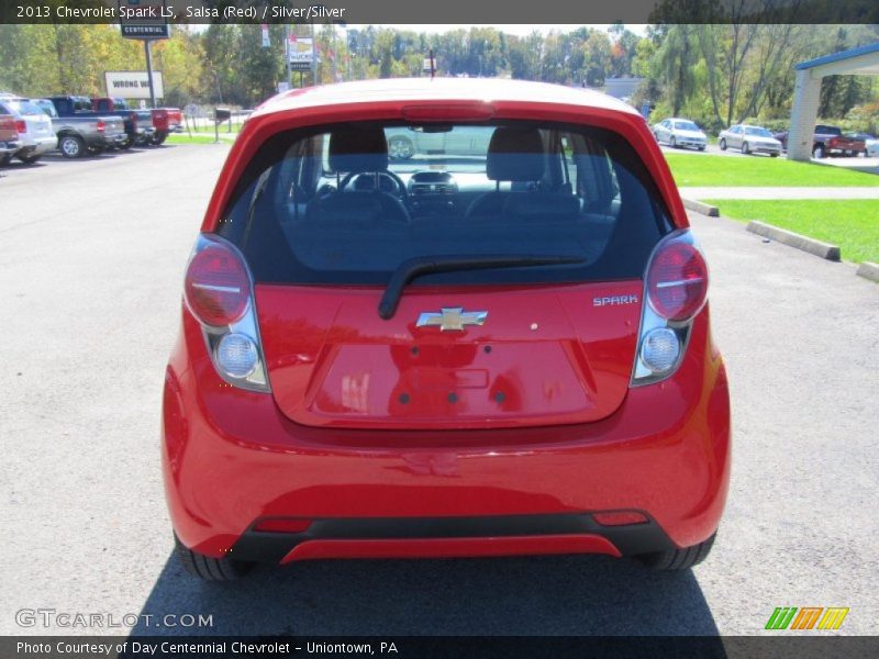 Salsa (Red) / Silver/Silver 2013 Chevrolet Spark LS