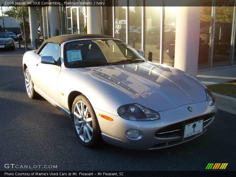 Platinum Metallic / Ivory 2006 Jaguar XK XK8 Convertible