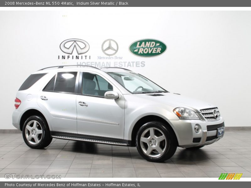 Iridium Silver Metallic / Black 2008 Mercedes-Benz ML 550 4Matic