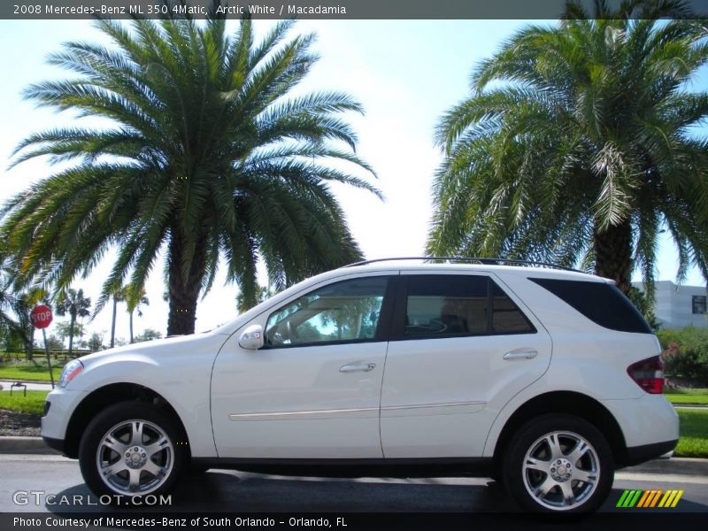 Arctic White / Macadamia 2008 Mercedes-Benz ML 350 4Matic