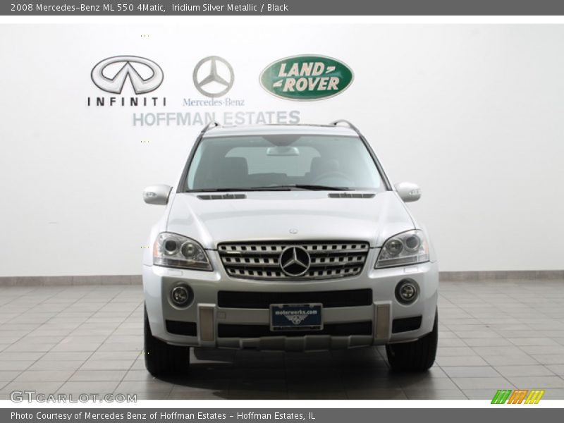 Iridium Silver Metallic / Black 2008 Mercedes-Benz ML 550 4Matic