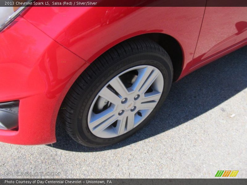 Salsa (Red) / Silver/Silver 2013 Chevrolet Spark LS