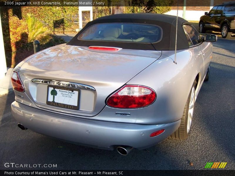 Platinum Metallic / Ivory 2006 Jaguar XK XK8 Convertible