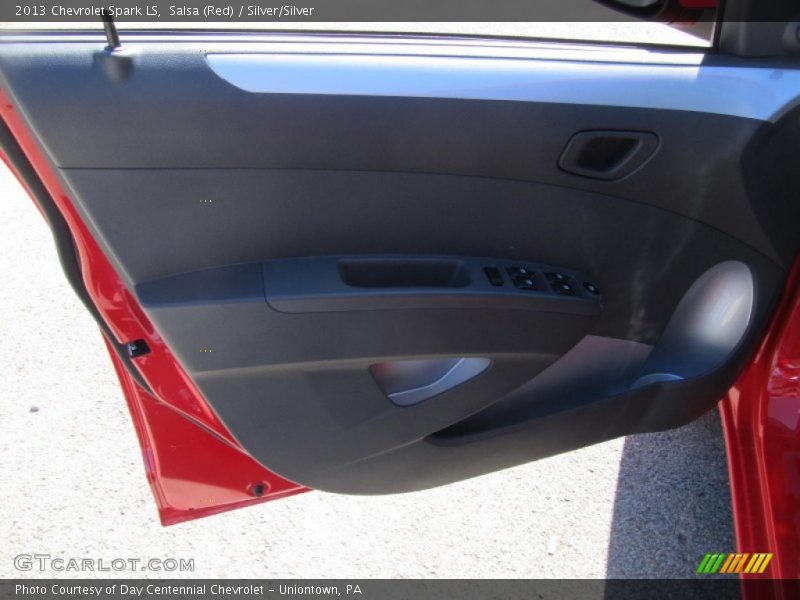 Salsa (Red) / Silver/Silver 2013 Chevrolet Spark LS