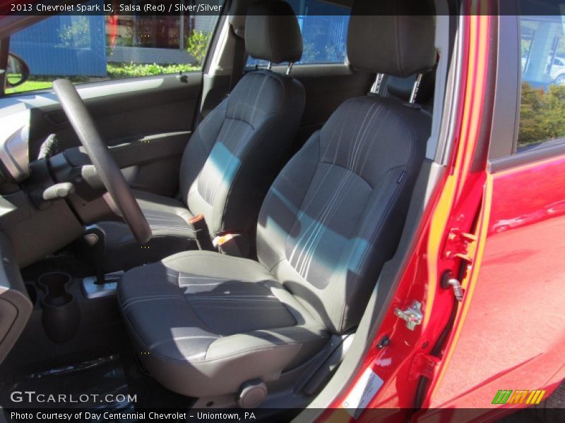 Salsa (Red) / Silver/Silver 2013 Chevrolet Spark LS