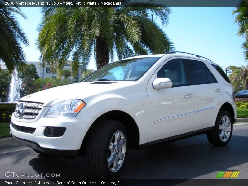 Arctic White / Macadamia 2008 Mercedes-Benz ML 350 4Matic