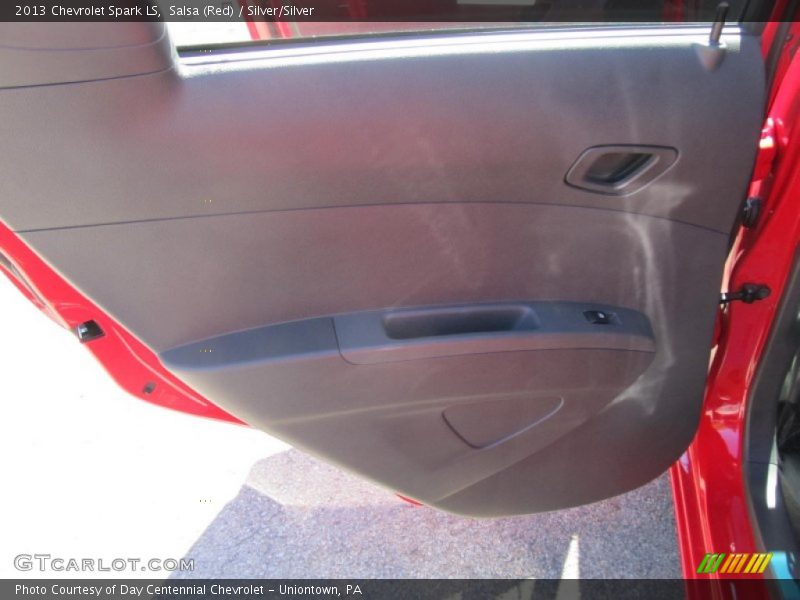 Salsa (Red) / Silver/Silver 2013 Chevrolet Spark LS