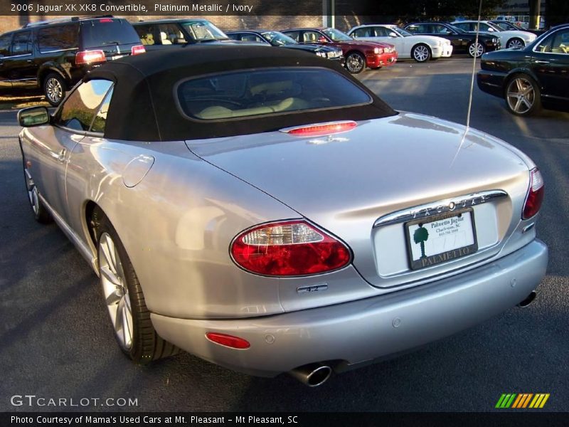 Platinum Metallic / Ivory 2006 Jaguar XK XK8 Convertible