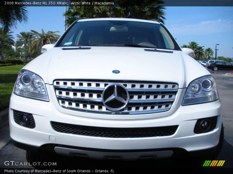 Arctic White / Macadamia 2008 Mercedes-Benz ML 350 4Matic
