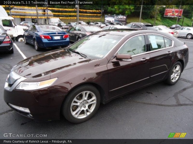 Basque Red Pearl / Parchment 2010 Acura TL 3.5 Technology