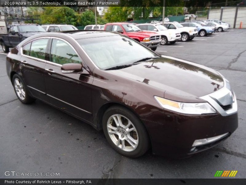 Basque Red Pearl / Parchment 2010 Acura TL 3.5 Technology