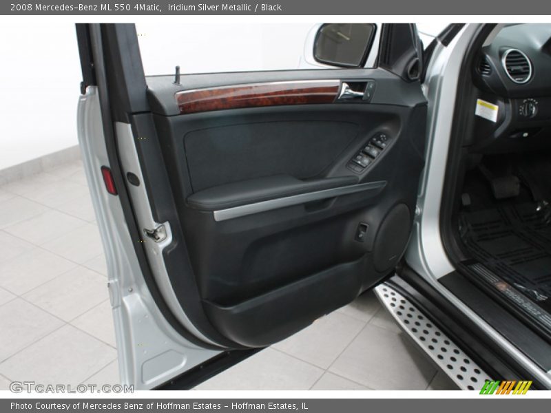 Iridium Silver Metallic / Black 2008 Mercedes-Benz ML 550 4Matic
