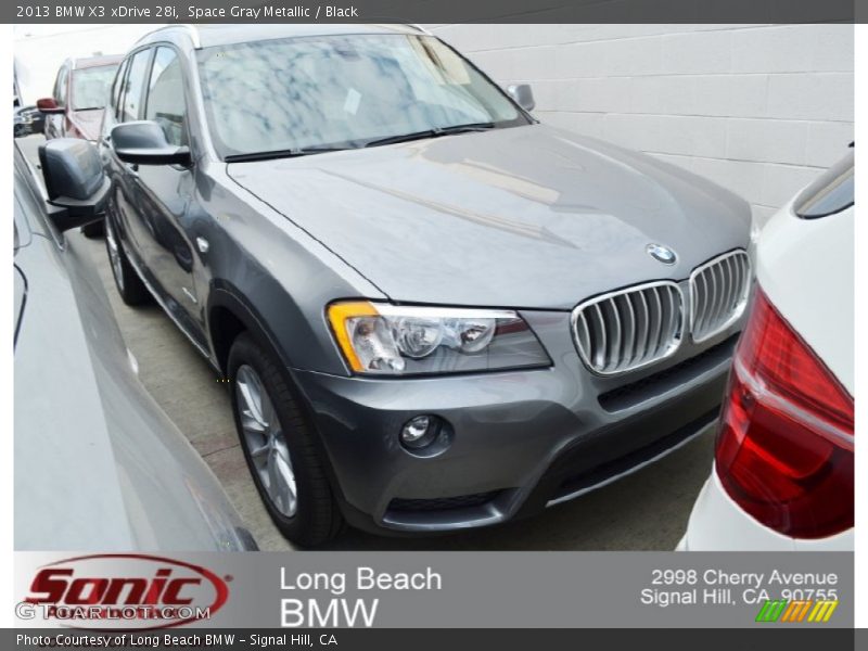 Space Gray Metallic / Black 2013 BMW X3 xDrive 28i