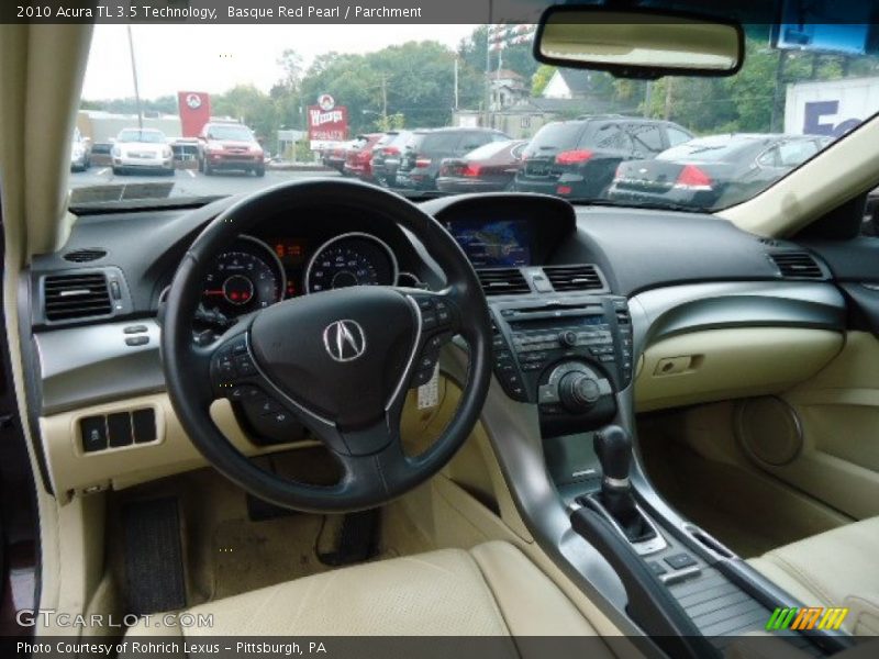 Basque Red Pearl / Parchment 2010 Acura TL 3.5 Technology