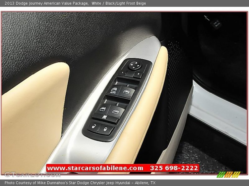 White / Black/Light Frost Beige 2013 Dodge Journey American Value Package