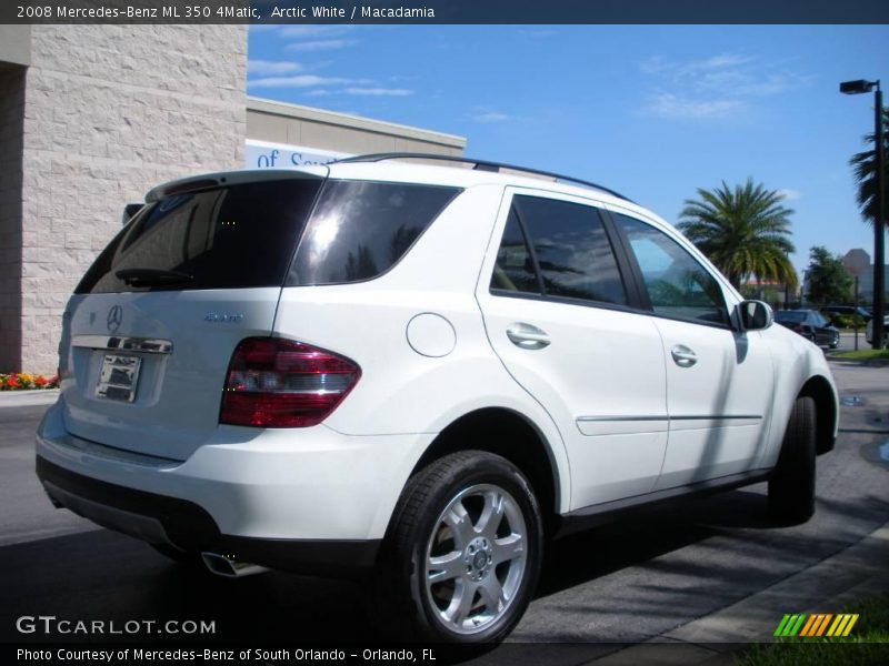 Arctic White / Macadamia 2008 Mercedes-Benz ML 350 4Matic
