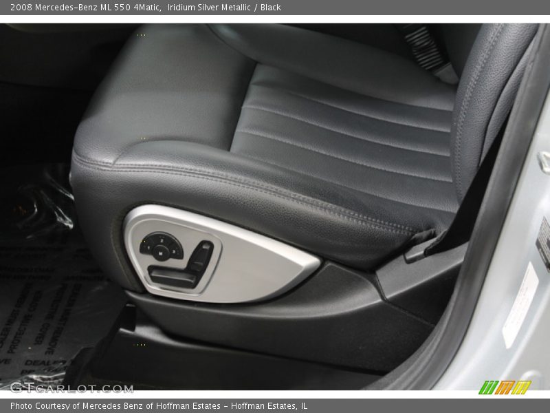 Iridium Silver Metallic / Black 2008 Mercedes-Benz ML 550 4Matic
