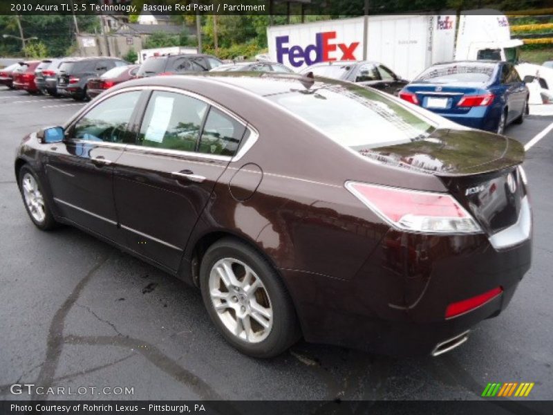 Basque Red Pearl / Parchment 2010 Acura TL 3.5 Technology