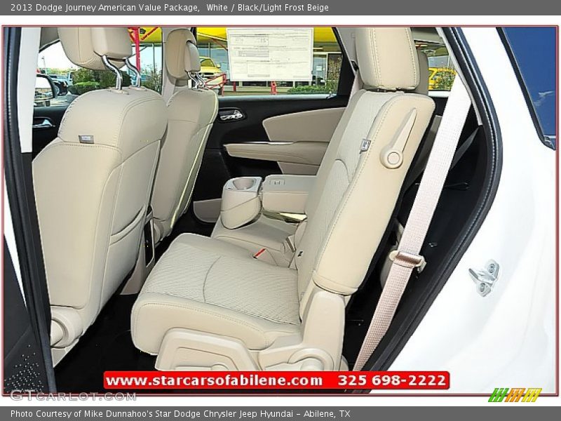 White / Black/Light Frost Beige 2013 Dodge Journey American Value Package