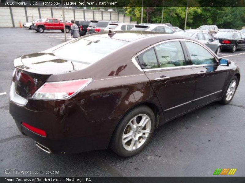 Basque Red Pearl / Parchment 2010 Acura TL 3.5 Technology