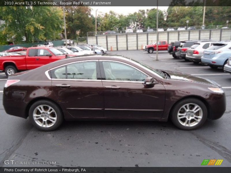 Basque Red Pearl / Parchment 2010 Acura TL 3.5 Technology
