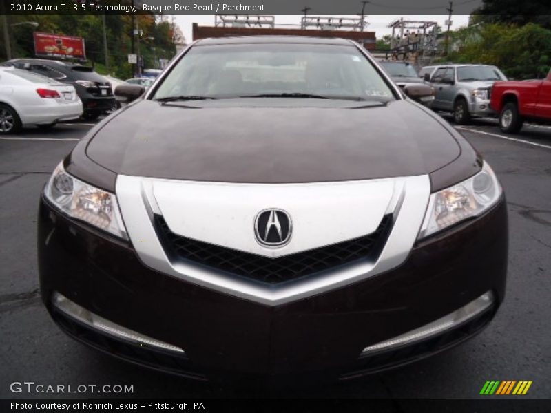 Basque Red Pearl / Parchment 2010 Acura TL 3.5 Technology