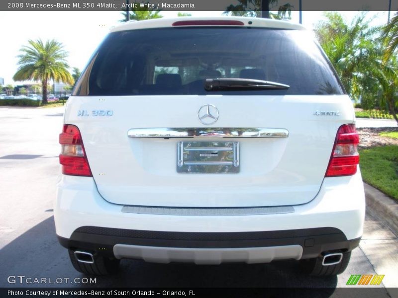 Arctic White / Macadamia 2008 Mercedes-Benz ML 350 4Matic