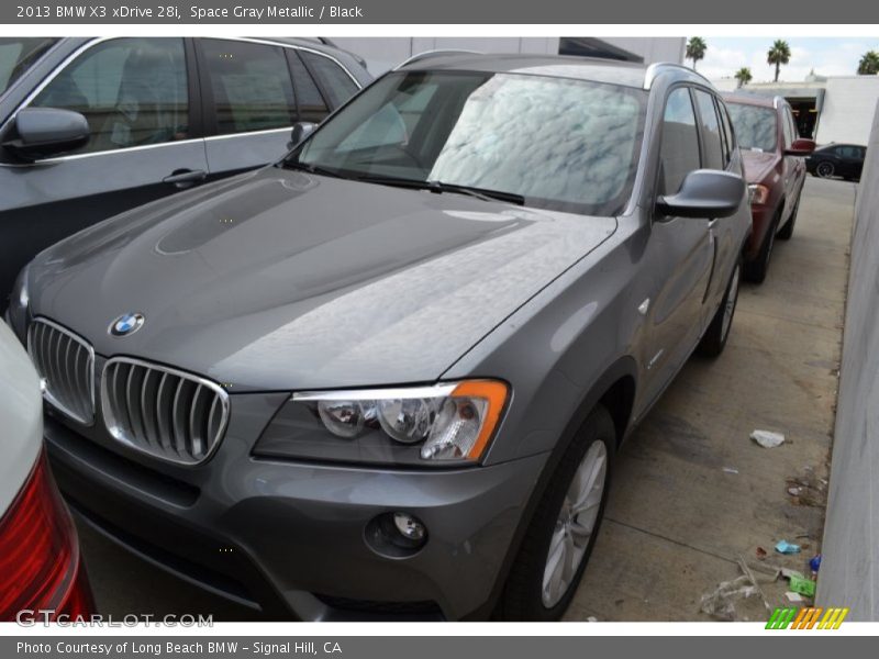 Space Gray Metallic / Black 2013 BMW X3 xDrive 28i