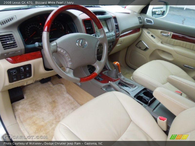Blizzard White Pearl / Ivory 2008 Lexus GX 470
