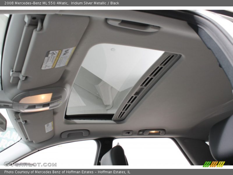 Iridium Silver Metallic / Black 2008 Mercedes-Benz ML 550 4Matic