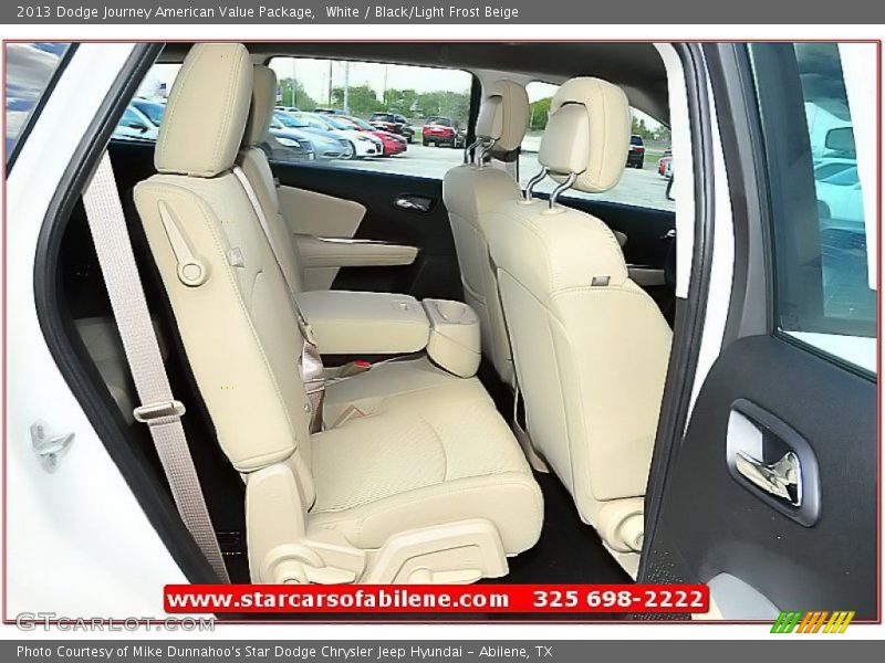White / Black/Light Frost Beige 2013 Dodge Journey American Value Package