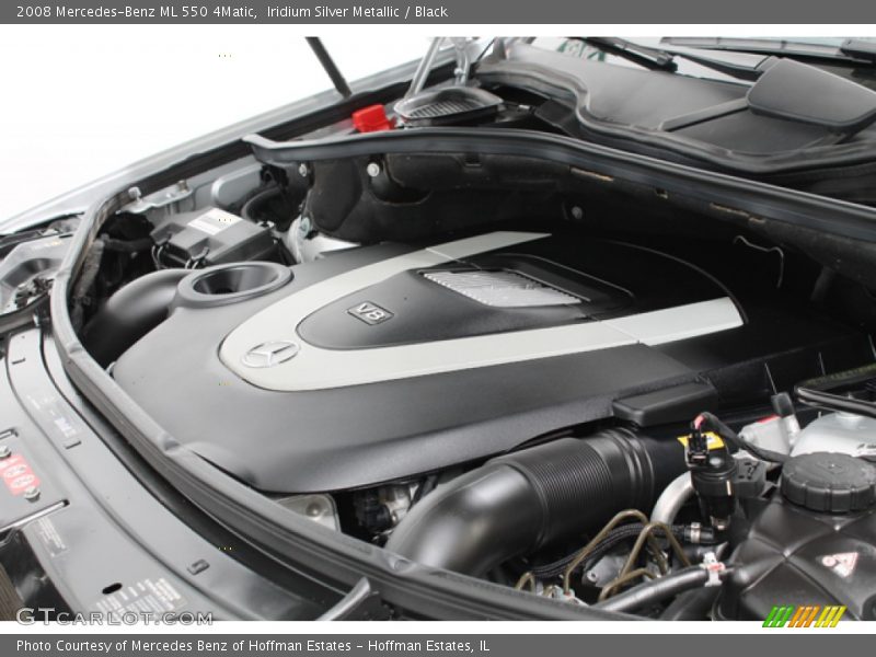 Iridium Silver Metallic / Black 2008 Mercedes-Benz ML 550 4Matic