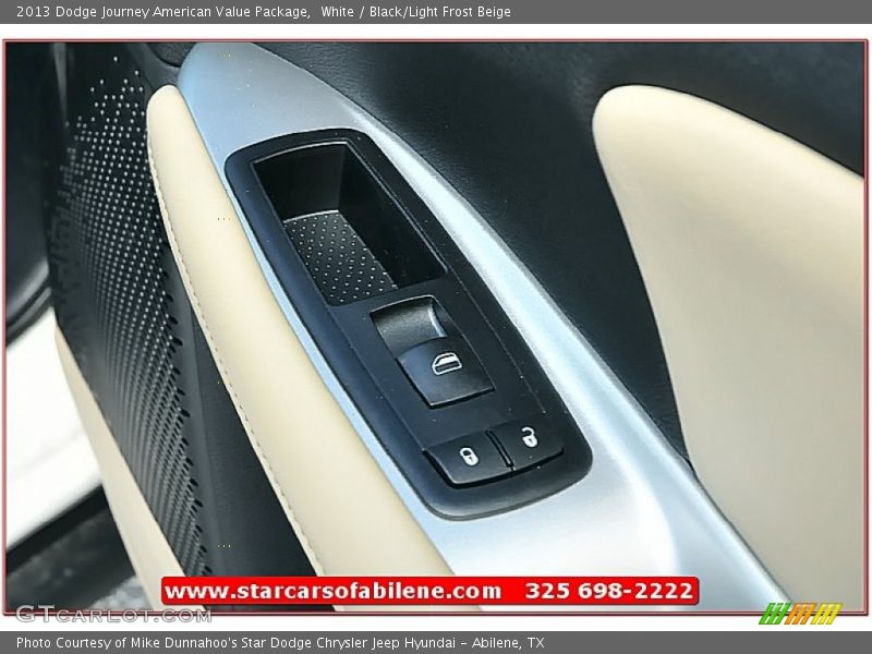 White / Black/Light Frost Beige 2013 Dodge Journey American Value Package