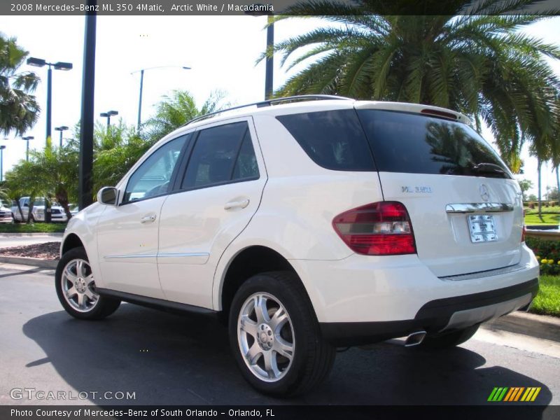 Arctic White / Macadamia 2008 Mercedes-Benz ML 350 4Matic