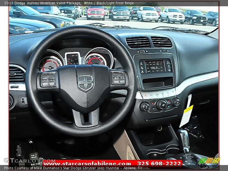 White / Black/Light Frost Beige 2013 Dodge Journey American Value Package
