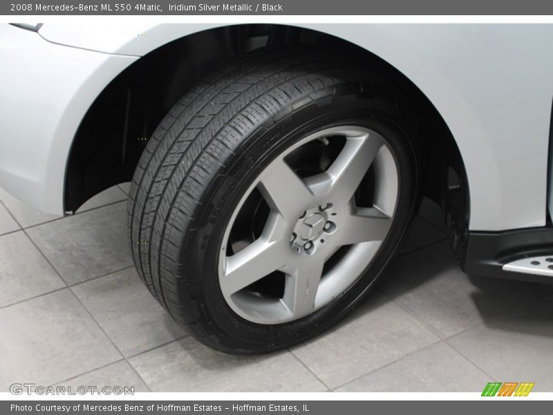 Iridium Silver Metallic / Black 2008 Mercedes-Benz ML 550 4Matic