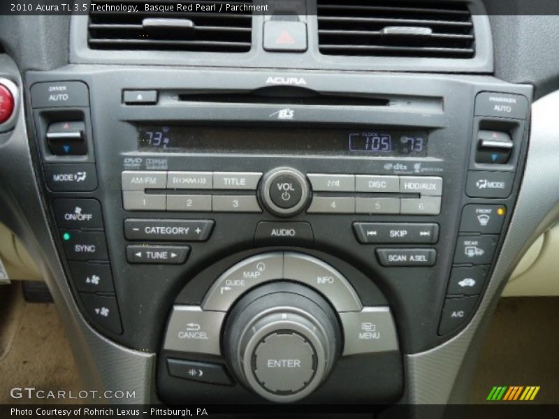 Basque Red Pearl / Parchment 2010 Acura TL 3.5 Technology