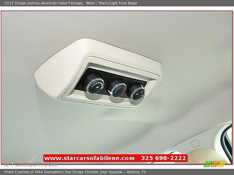 White / Black/Light Frost Beige 2013 Dodge Journey American Value Package