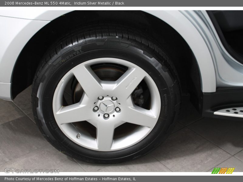 Iridium Silver Metallic / Black 2008 Mercedes-Benz ML 550 4Matic