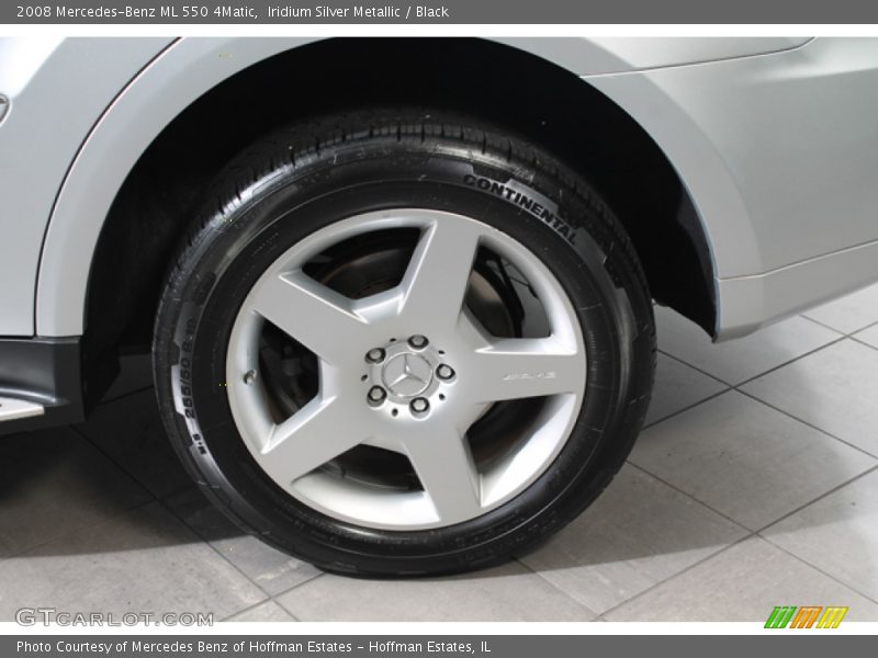 Iridium Silver Metallic / Black 2008 Mercedes-Benz ML 550 4Matic