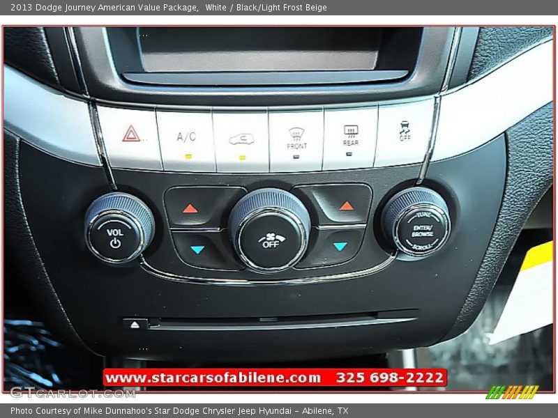 White / Black/Light Frost Beige 2013 Dodge Journey American Value Package