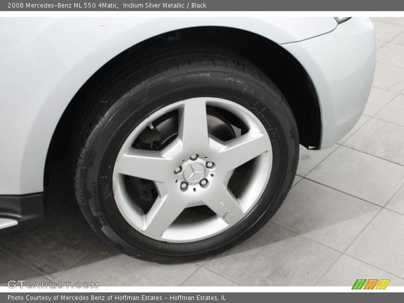 Iridium Silver Metallic / Black 2008 Mercedes-Benz ML 550 4Matic