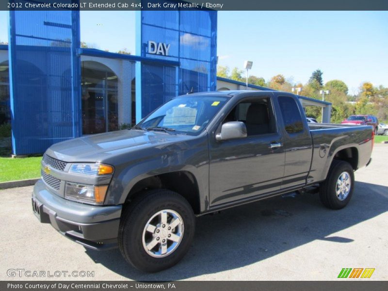 Dark Gray Metallic / Ebony 2012 Chevrolet Colorado LT Extended Cab 4x4