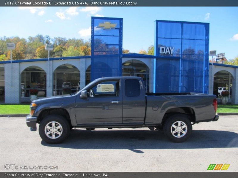 Dark Gray Metallic / Ebony 2012 Chevrolet Colorado LT Extended Cab 4x4