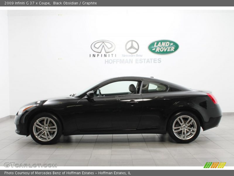 Black Obsidian / Graphite 2009 Infiniti G 37 x Coupe