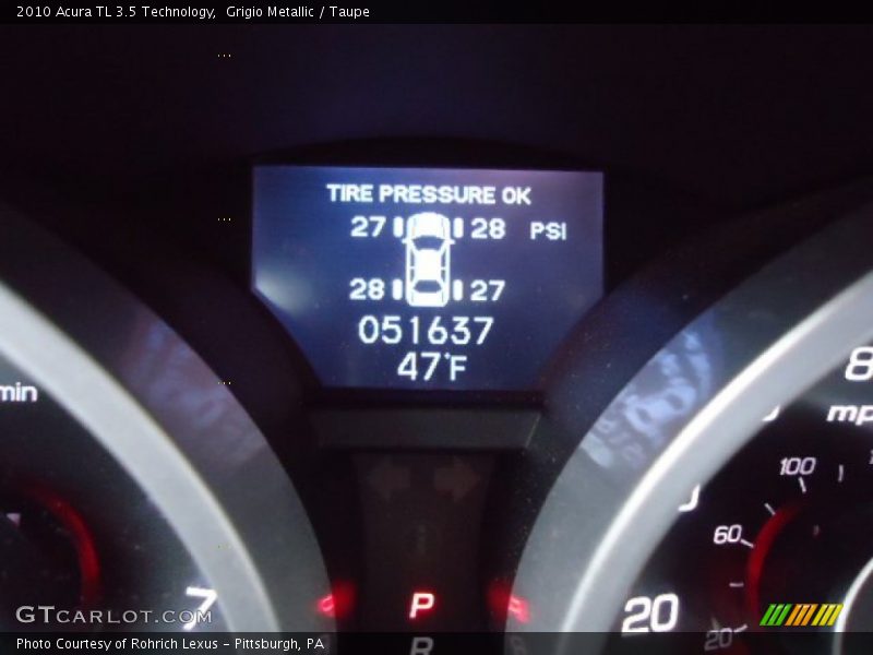 Grigio Metallic / Taupe 2010 Acura TL 3.5 Technology
