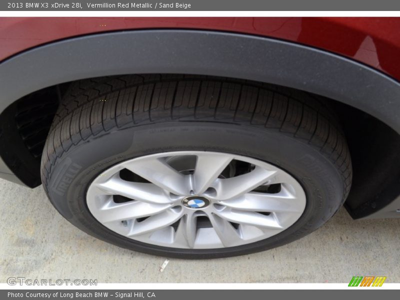 Vermillion Red Metallic / Sand Beige 2013 BMW X3 xDrive 28i