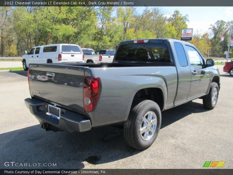 Dark Gray Metallic / Ebony 2012 Chevrolet Colorado LT Extended Cab 4x4