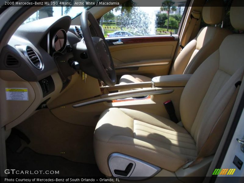 Arctic White / Macadamia 2008 Mercedes-Benz ML 350 4Matic